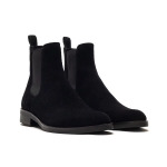 Giày Chelsea Boot màu đen da lộn cao cấp